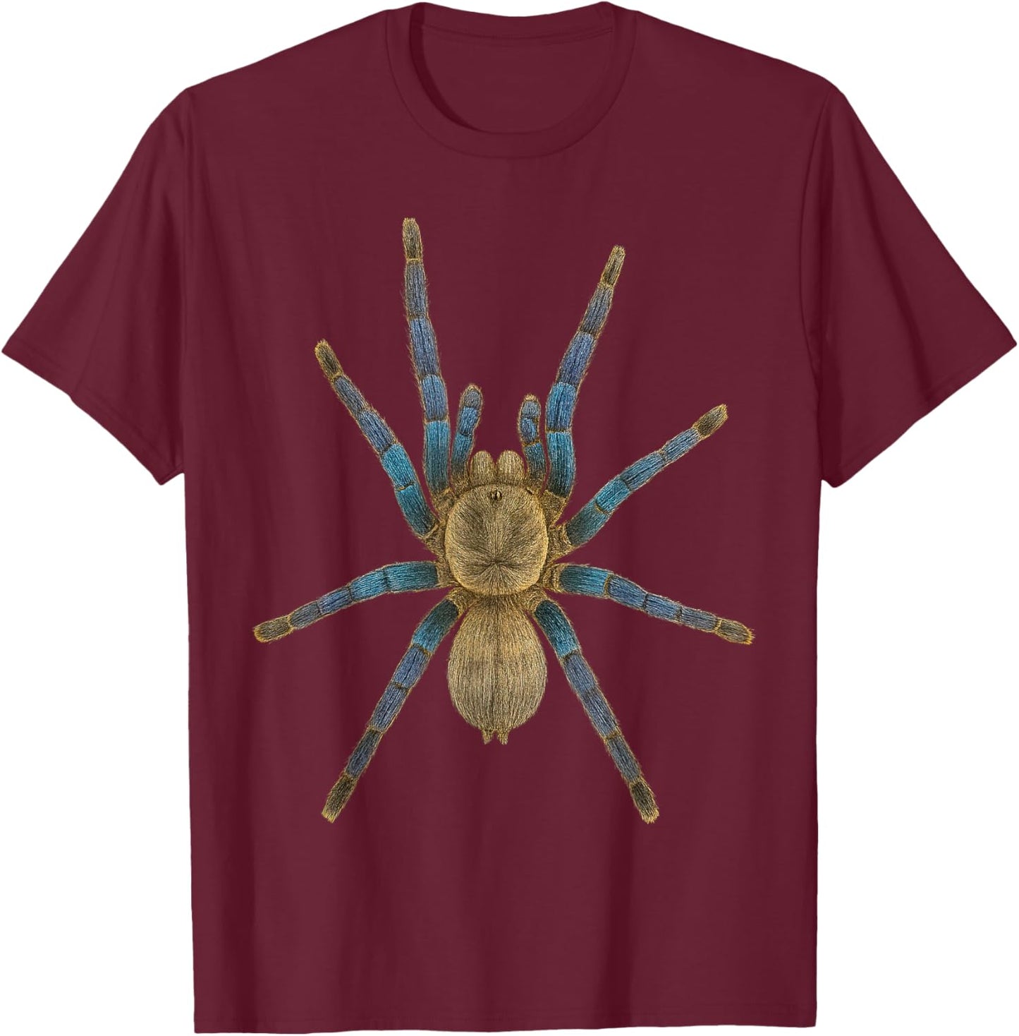 Cobalt Blue Tarantula Tropical Spider Arachnid Lovers T-Shirt - T-Shirt | Maroon