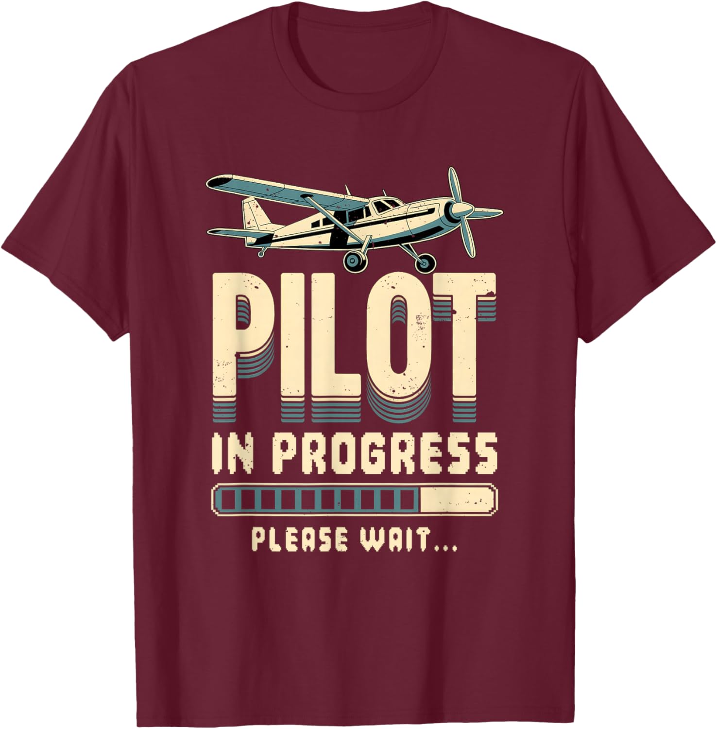 Aircraft Love T-Shirt - T-Shirt | Maroon