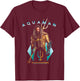 Aquaman Ocean Hero DC Comics Adventure Affichage sur Le thème de L'Aventure T-Shirt - T-Shirt | Maroon