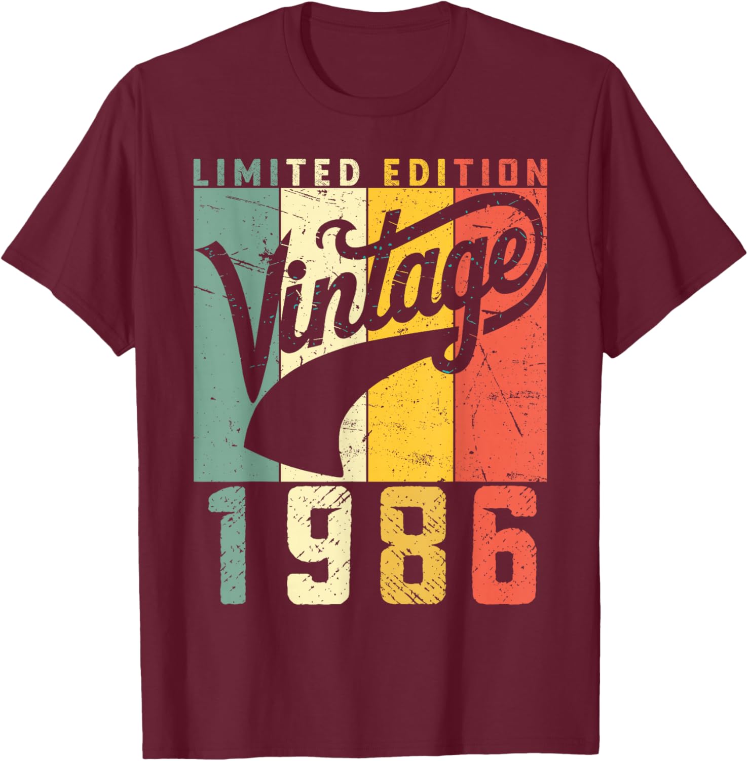 40 Years Old Legend Since 1986 Men Women 40th Birthday T-Shirt - T-Shirt | Maroon