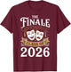 The Finale Class of 2026 Graduation Theater Vintage Humor T-Shirt - T-Shirt | Maroon