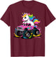 Unicorn Monster Truck T-Shirt - T-Shirt | Maroon