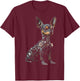 Toy Terrier Dog Motif Pet Artwork Toy Terrier T-Shirt - T-Shirt | Maroon