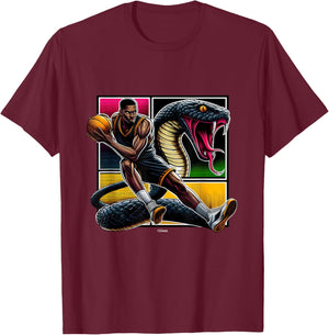 Fearless and Confident Legend Basketball Motivation T-Shirt - T-Shirt | Maroon
