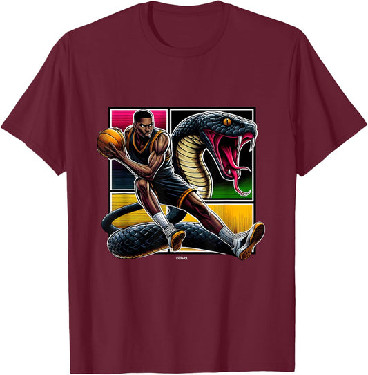Fearless and Confident Legend Basketball Motivation T-Shirt - T-Shirt | Maroon