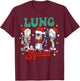 Lung Squad Ventilator Santa Respiratory Therapist Christmas T-Shirt - T-Shirt | Maroon