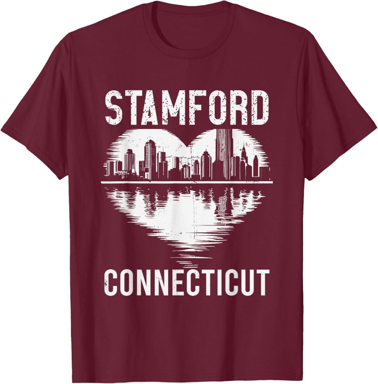 Stamford, Connecticut T-Shirt - T-Shirt | Maroon