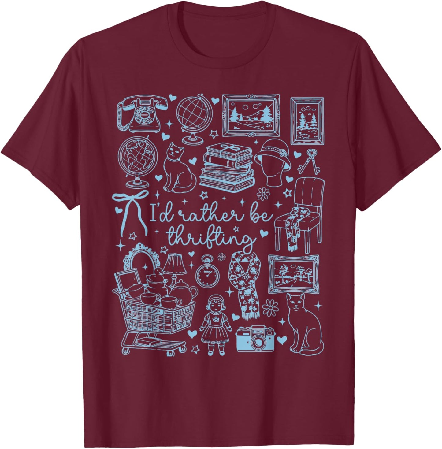 Thrifting Funny Thrift Thrifter Thrift Store T-Shirt - T-Shirt | Maroon