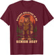 Senior 2027 Class of 2027 Senior T-Shirt - T-Shirt | Maroon