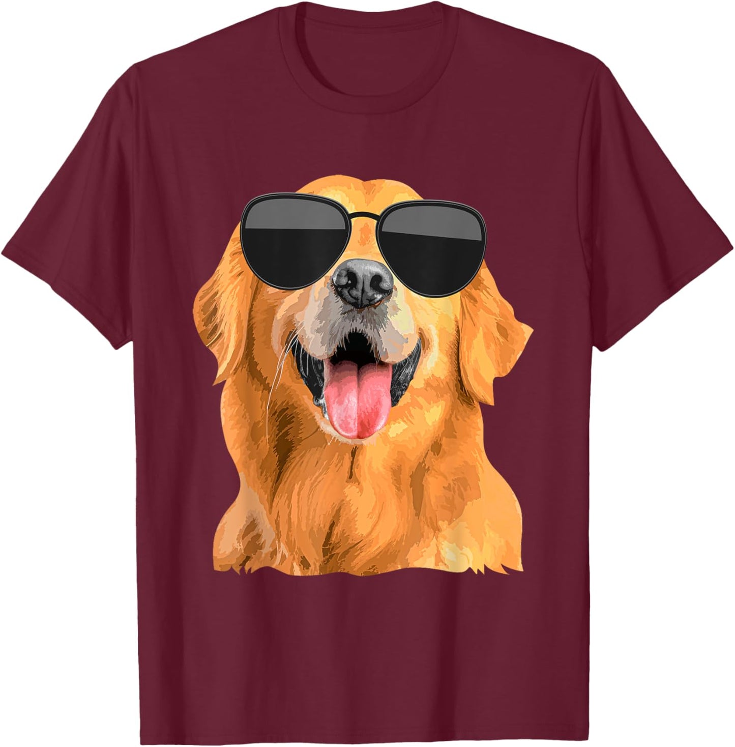 Golden Retriever Design Women Golden Retriever Lover T-Shirt - T-Shirt | Maroon