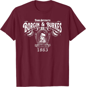 Harry Potter Borgin and Burkes T-Shirt - T-Shirt | Maroon