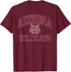 Arizona Wildcats Vintage Worn Navy Officially Licensed T-Shirt - T-Shirt | Maroon