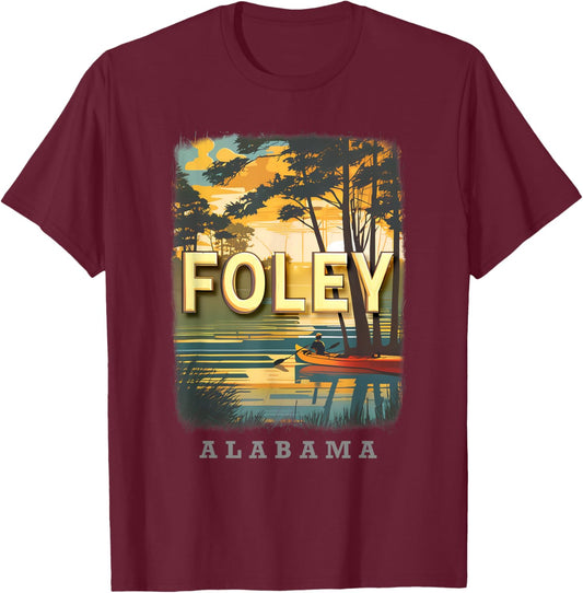 Foley Alabama AL Coastal Bliss SD981 T-Shirt - T-Shirt | Maroon