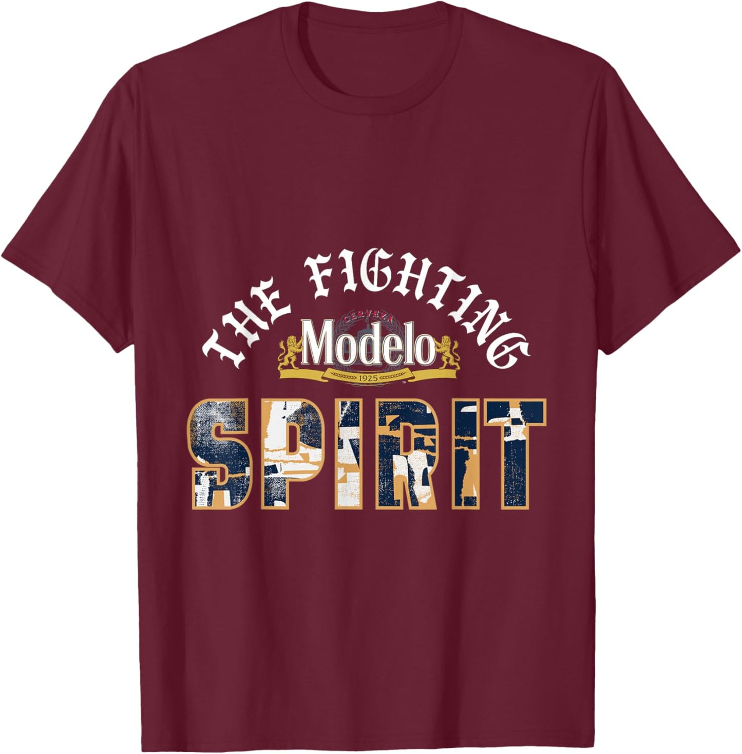 Modelo The Fighting Spirit T-Shirt - T-Shirt | Maroon