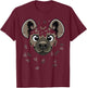 Funny Hyena costume, funny Hyena face costume T-Shirt - T-Shirt | Maroon