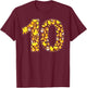 10th Birthday Cute Duck Theme 10 Year Old Boy Girl Birthday T-Shirt - T-Shirt | Maroon