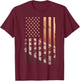 American Flag Racing Race Car USA Family Matching Pit Crew T-Shirt - T-Shirt | Maroon
