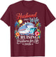 Husband and Wife Cruise 2026 Vacation Couple Cruise Cruising T-Shirt - T-Shirt | Maroon