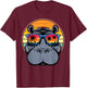 Cool Hippo Design - Cute Hippopotamus W/ Sunglass T-Shirt - T-Shirt | Maroon
