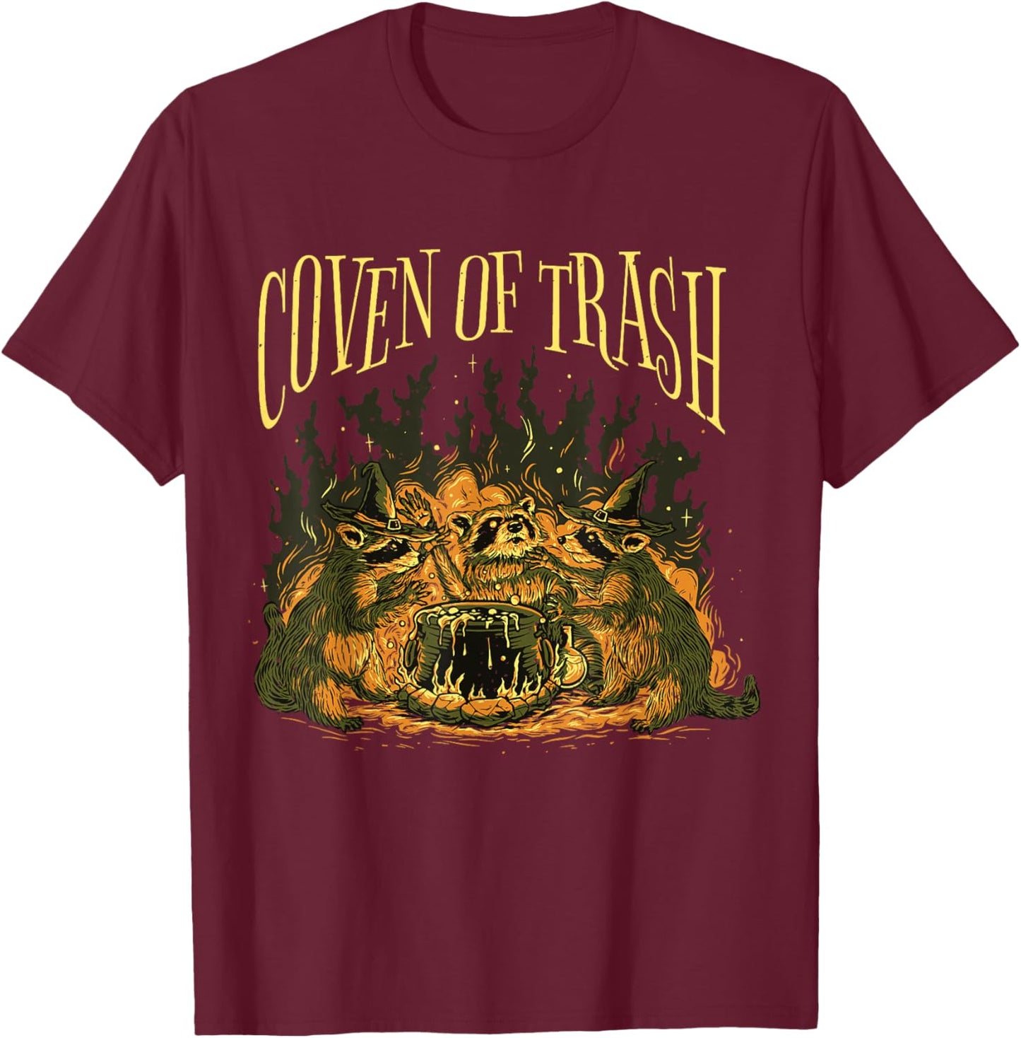 Coven Of Trash T-Shirt - T-Shirt | Maroon
