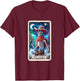 The Cowboy Tarot Card Skeleton Skull Funny Christmas T-Shirt - T-Shirt | Maroon