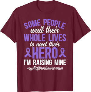 Cystic Fibrosis Awareness Proud Cystic Fibrosis Dad T-Shirt - T-Shirt | Maroon