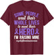 Cystic Fibrosis Awareness Proud Cystic Fibrosis Dad T-Shirt - T-Shirt | Maroon