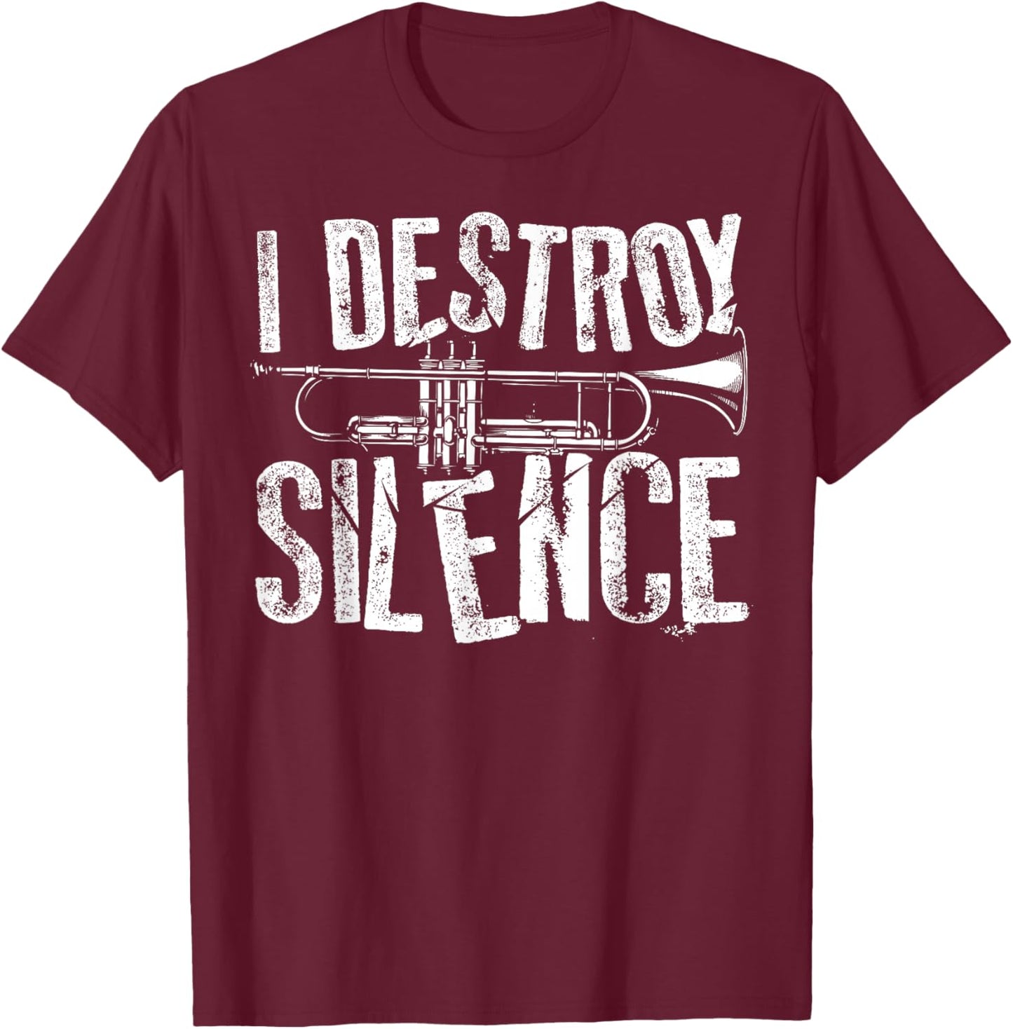 Best Trumpet Player Art Women Trumpetist Gag Trumpet T-Shirt - T-Shirt | Maroon
