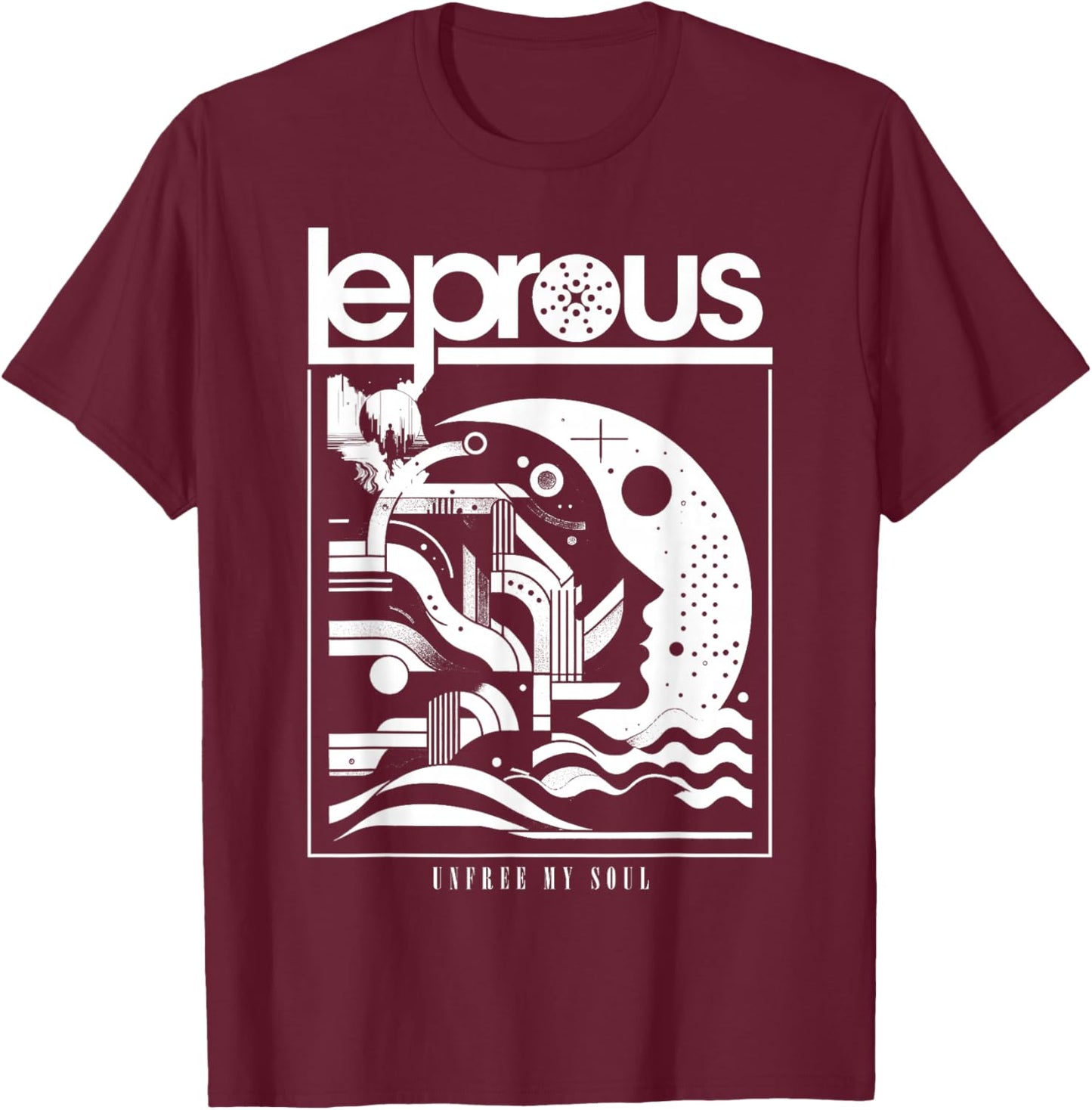 Leprous Unfree My Soul T-Shirt - T-Shirt | Maroon