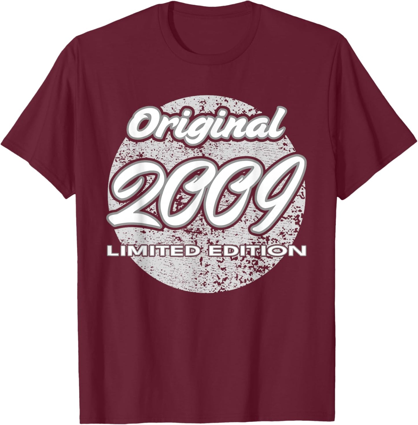 17th Birthday Girl boy 17 Years 2009 Funny Gift T-Shirt - T-Shirt | Maroon