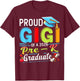 Proud Gigi of 2026 Pre-K Graduate Mothers Day Graduation T-Shirt - T-Shirt | Maroon
