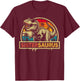 Sistersaurus T Rex Dinosaur Sister Saurus Family Matching T-Shirt - T-Shirt | Maroon