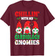 Chillin with My Cardiology Cardiac Nurse Christmas Gnomes T-Shirt - T-Shirt | Maroon