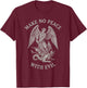 Psalm 3 7 Shirt Make No Peace with Evil Archangel T-Shirt - T-Shirt | Maroon