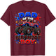 Monster Truck Dad of The Birthday Boy Spider Web Apparel T-Shirt - T-Shirt | Maroon
