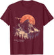 Rocky Mountain - US National Park Vintage Men Women Retro T-Shirt - T-Shirt | Maroon
