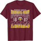 Morehead State Eagles Vintage Scroll Royal Blue T-Shirt - T-Shirt | Maroon