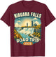 Family Vacation Souvenir Niagara Falls Road Trip 2025 T-Shirt - T-Shirt | Maroon