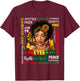 Juneteenth Shirts Celebrating Black Freedom 1865 Black Women T-Shirt - T-Shirt | Maroon