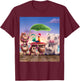Disney Moana 2 Kakamora with Heihei and Pua Funny , Black, S T-Shirt - T-Shirt | Maroon