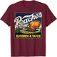 Peaches Music Records Company And Tapes 1975 T-Shirt - T-Shirt | Maroon