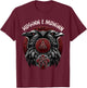 Odin Ravens Huginn & Muninn Vegvisir Norse Vikings Myth T-Shirt - T-Shirt | Maroon