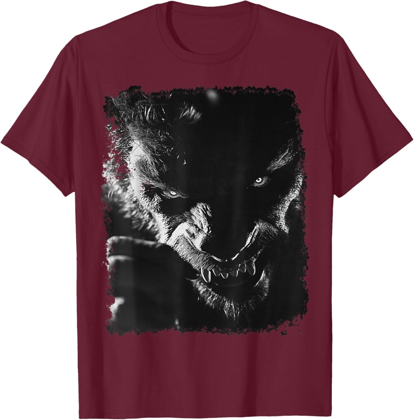Werewolf Horror T-Shirt - T-Shirt | Maroon