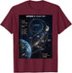 Artemis 2 Itinéraire SLS Rocket Launch Mission to The Moon T-Shirt - T-Shirt | Maroon