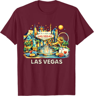 Las Vegas Souvenir T-Shirt - T-Shirt | Maroon
