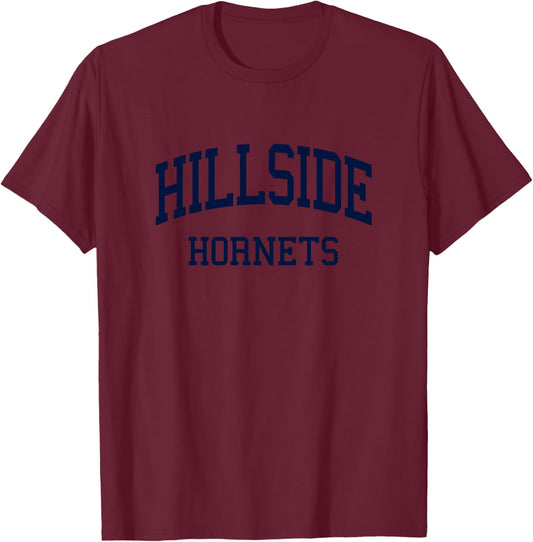 Hillside High School HS Durham NC Retro T-Shirt - T-Shirt | Maroon