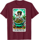 High Priestess Tarot Card 420 Cannabis Witchy Skeleton Weed T-Shirt - T-Shirt | Maroon