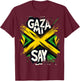 Gaza Mi Say Jamaican Flag Dancehall Vybz Fans Men,Women's T-Shirt - T-Shirt | Maroon