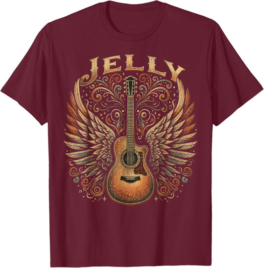 Retro Classic 70s 80s 90s Jelly Name Gifts Women Kid T-Shirt - T-Shirt | Maroon
