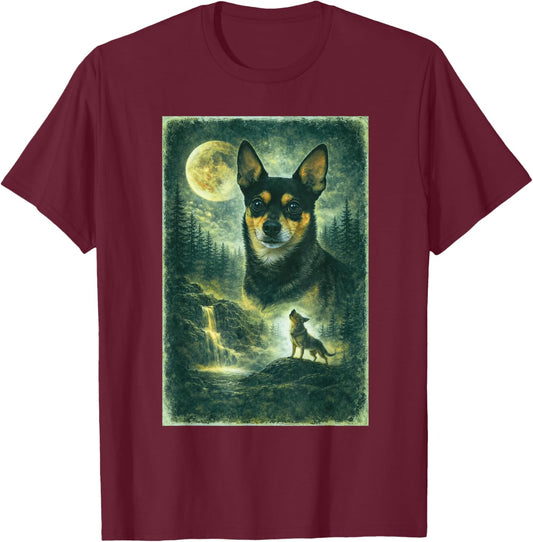 Cute Nugget At Waterfall T-Shirt - T-Shirt | Maroon